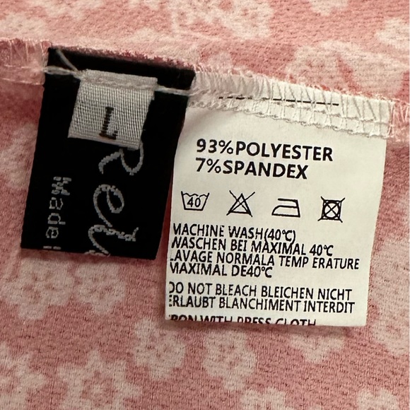 New! Red Floral Deep V Neck Short Sleeve Wrap Tie Waist Ruffle Dress - Picture 14 of 16